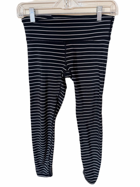 GAP Pants - Gap fit black and white striped capris XS